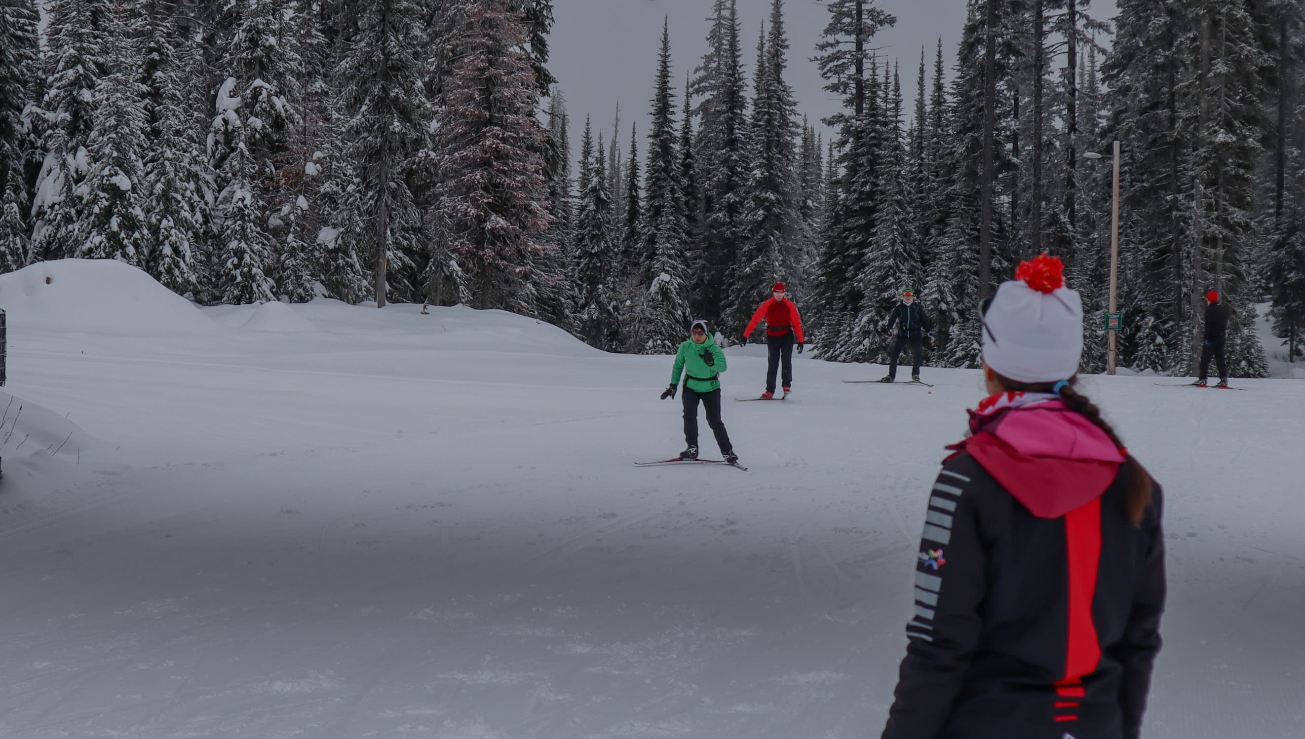 Nordic skiers on snow at SilverStar